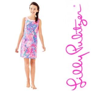 Lilly Pulitzer Mini Mila Shift Dress- Light Pascha
Pink Aquadesiac Print, Sz 12